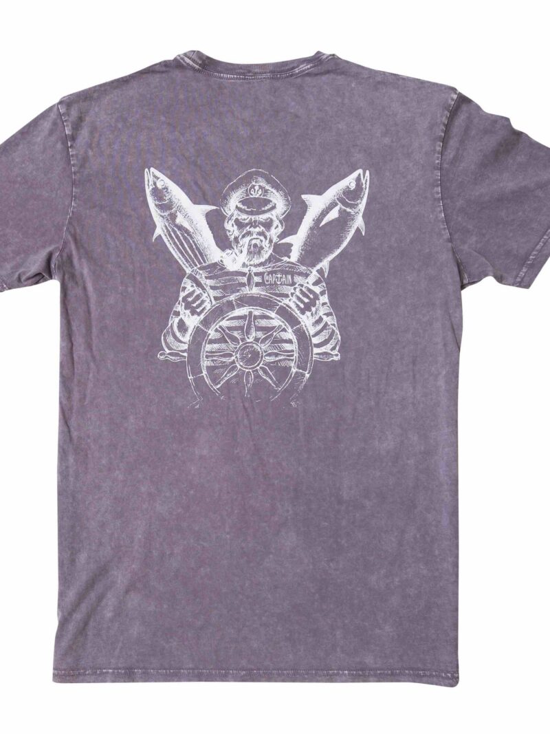 Salty Captain purple tee