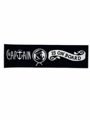 Captain bumper sticker stylish sash
